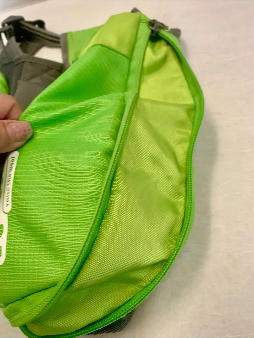 Dog Backpack Harness Hiking Saddlebag Outward Hound Zipper Pockets Green Large